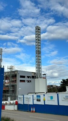 King & Moffatt installed flue at Kettering General Hospital