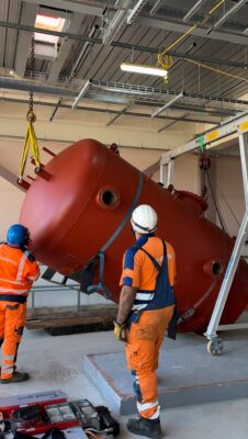 King & Moffatt crane lifting equipment at Kettering General Hospital